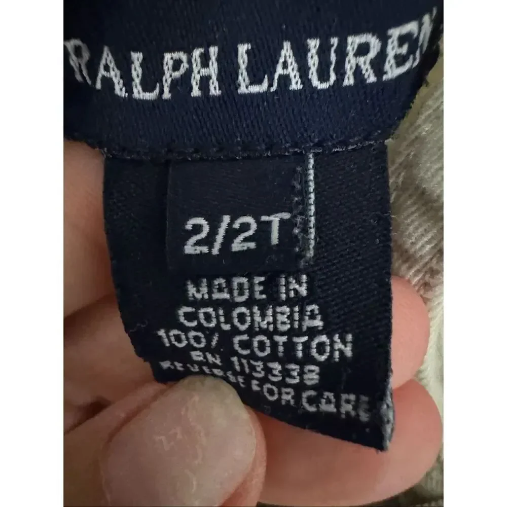 Ralph Lauren Girls Khaki Dress Size 2/2T